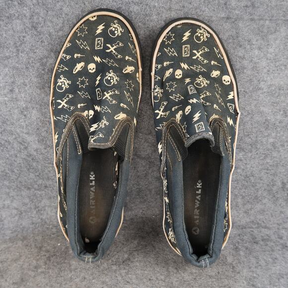 Airwalk Shoes Womens 9.5 Casual Sneakers Slip On Rock n Roll Y2k Canvas Skate - Picture 6 of 11